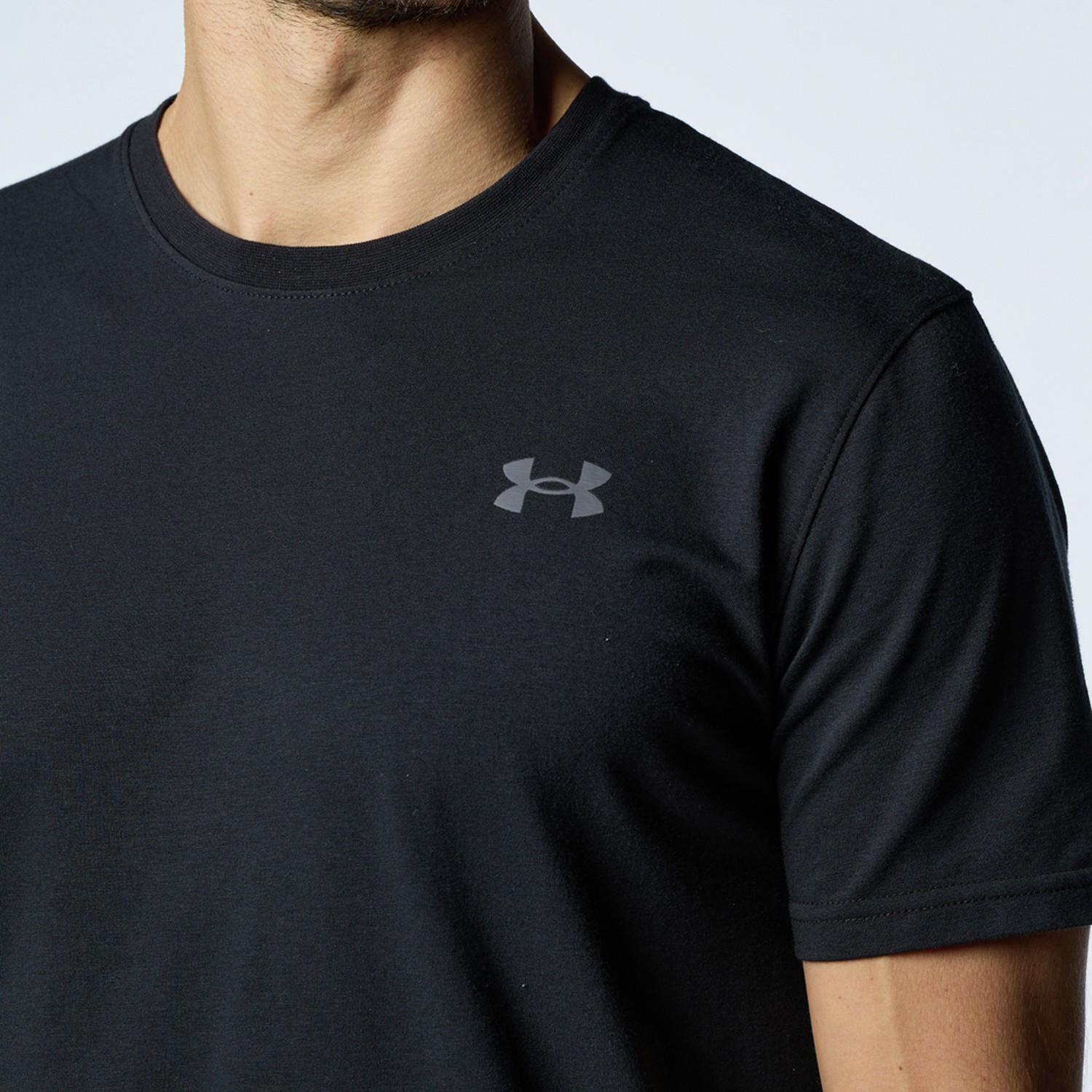 【UNDER ARMOUR】 アンダーアーマー M PERFORMANCE COTTON SS TEE ショートスリーブ 1384805 001BLK 001BLK