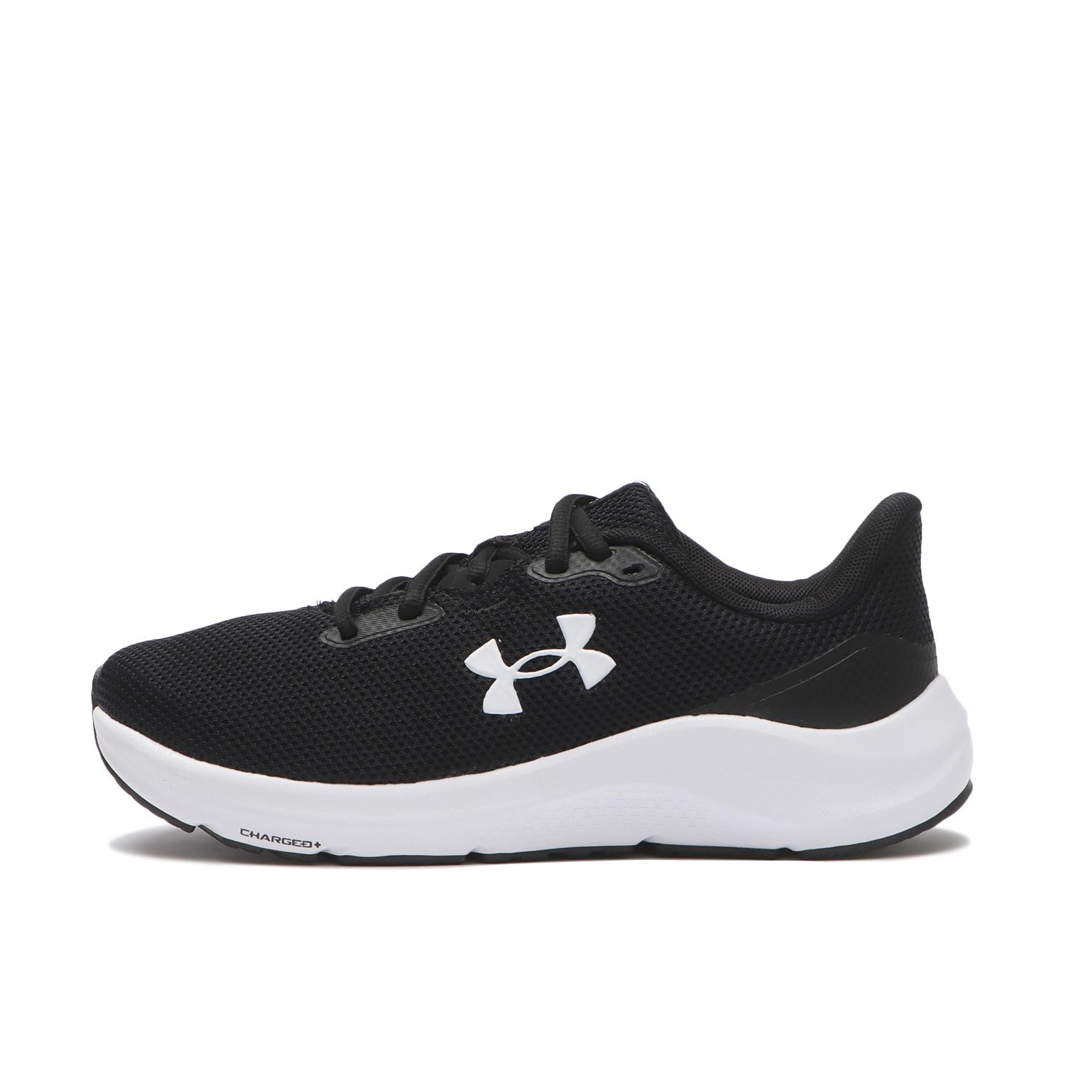 【UNDER ARMOUR】 アンダーアーマー W UA Charged Pursuit 4 チャージドパスート4 3028261 ABC-MART限定 001BLK/BLK/WHT 001BLK/BLK/WHT