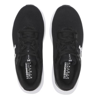 【UNDER ARMOUR】 アンダーアーマー W UA Charged Pursuit 4 チャージドパスート4 3028261 ABC-MART限定 001BLK/BLK/WHT 001BLK/BLK/WHT