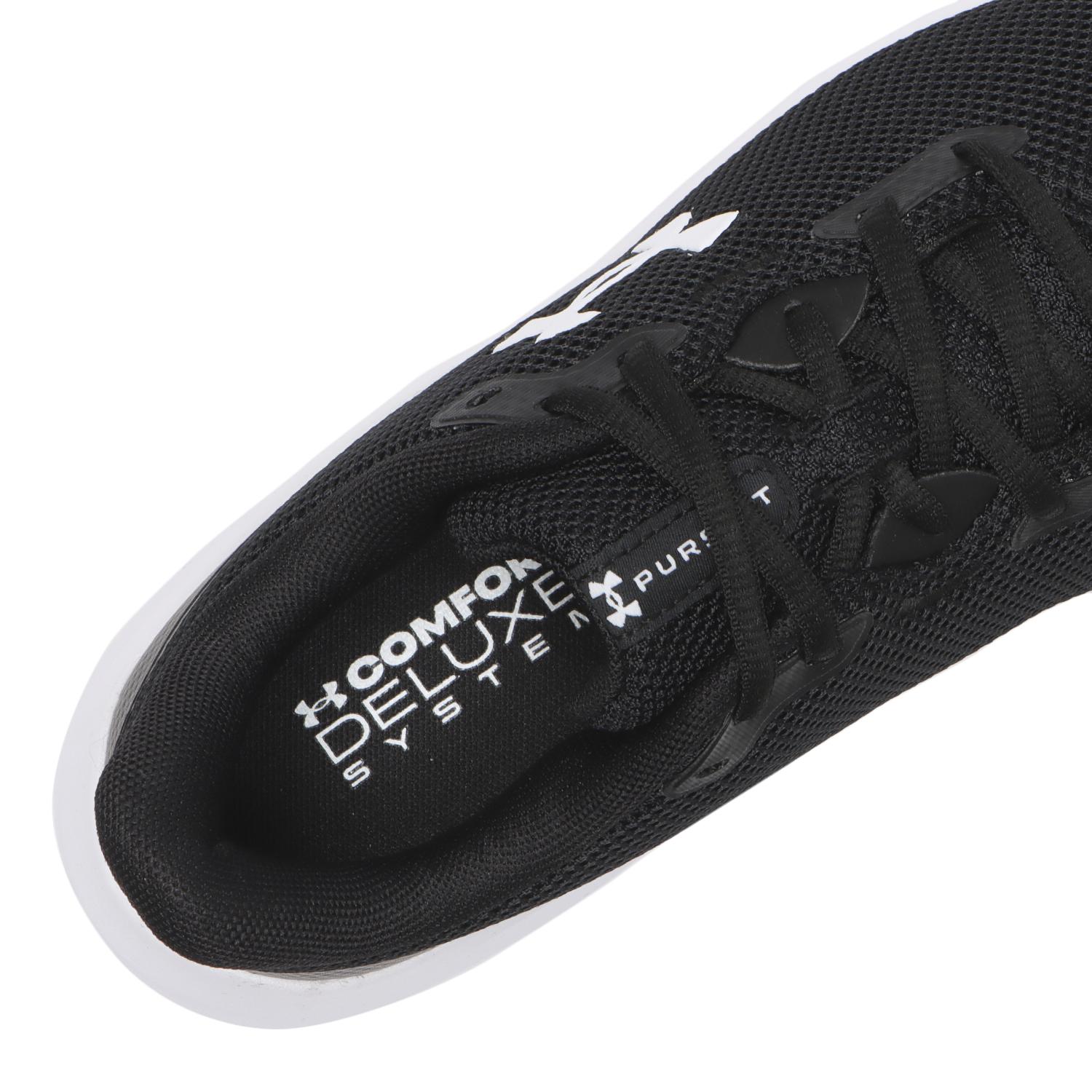 【UNDER ARMOUR】 アンダーアーマー W UA Charged Pursuit 4 チャージドパスート4 3028261 ABC-MART限定 001BLK/BLK/WHT 001BLK/BLK/WHT