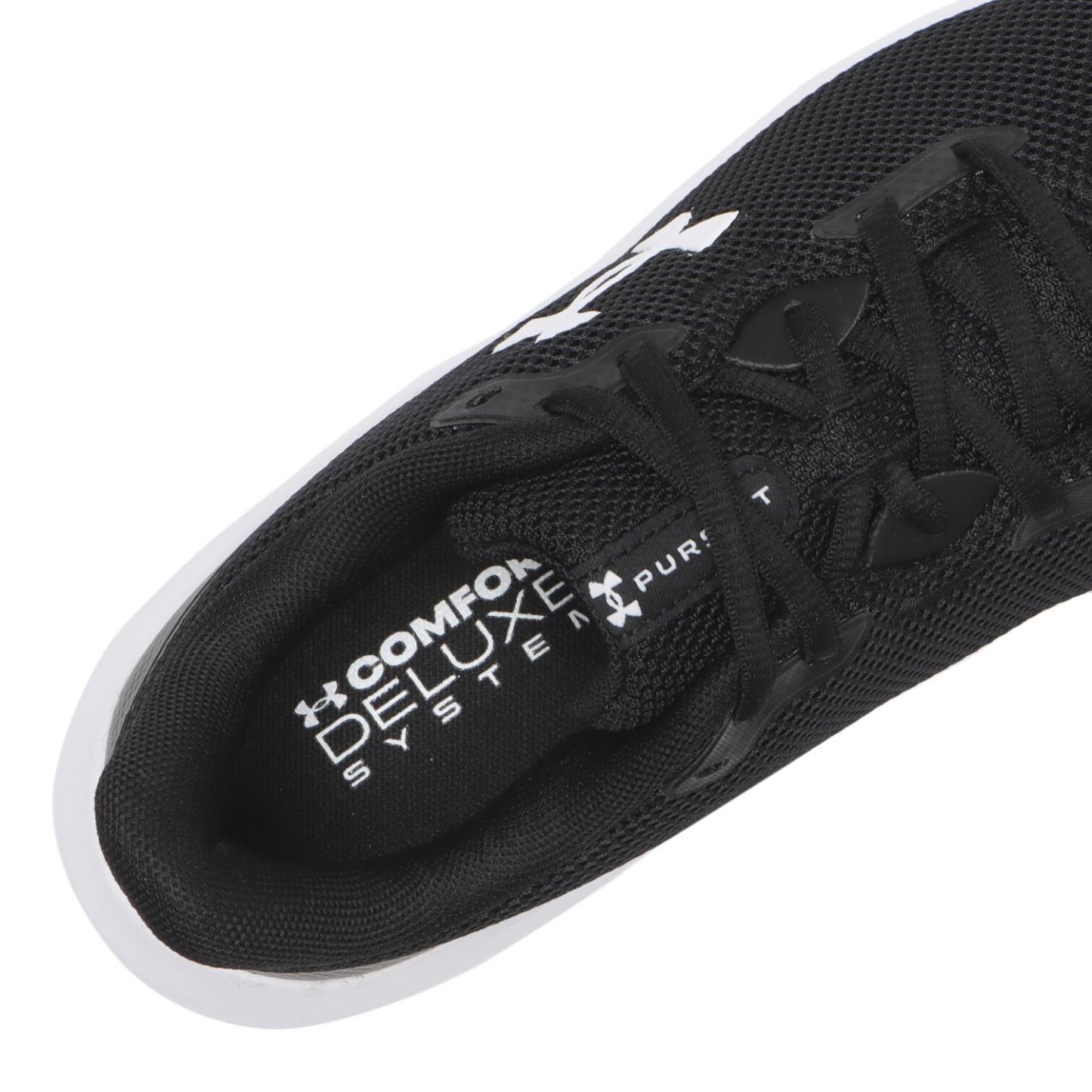 【UNDER ARMOUR】 アンダーアーマー W UA Charged Pursuit 4 チャージドパスート4 3028261 ABC-MART限定 001BLK/BLK/WHT 001BLK/BLK/WHT