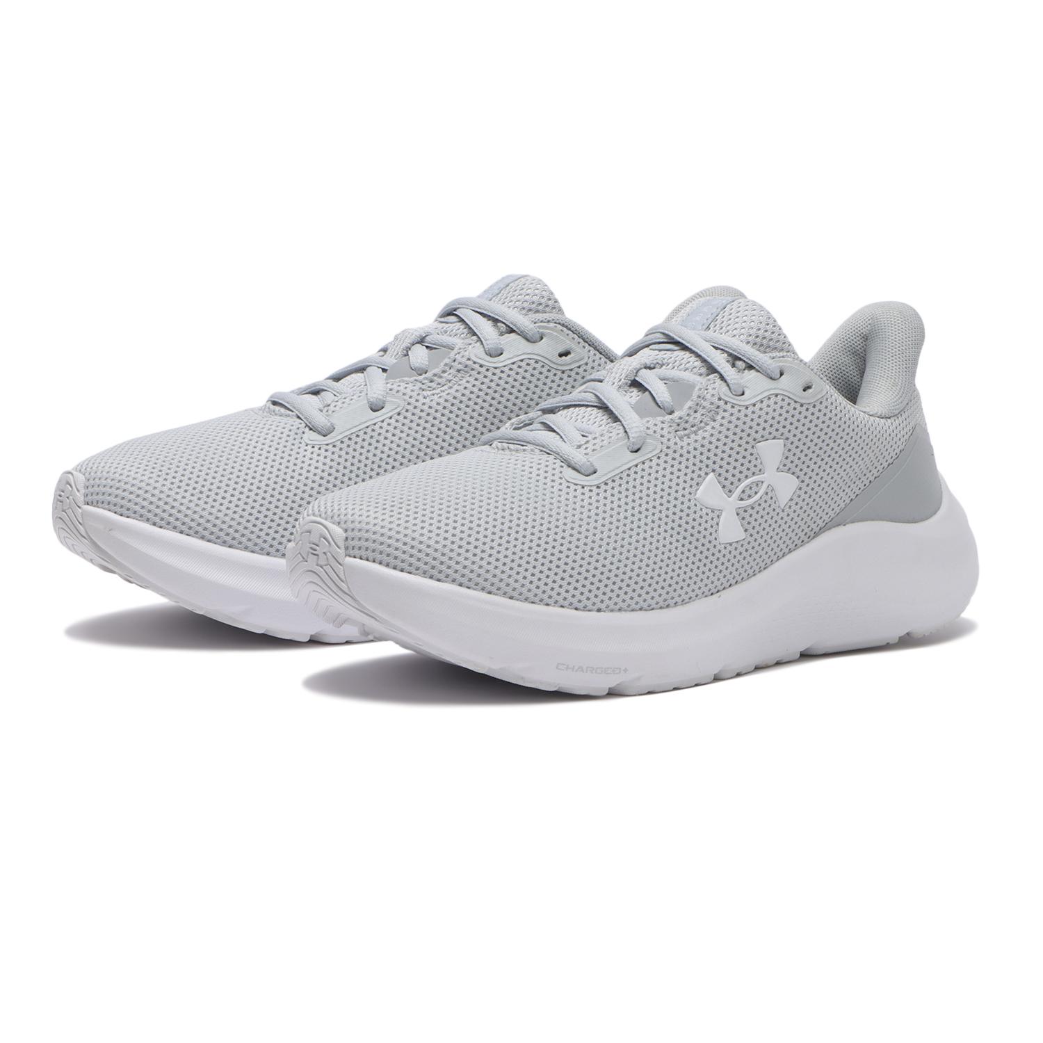 【UNDER ARMOUR】 アンダーアーマー W UA Charged Pursuit 4 チャージドパスート4 3028261 ABC-MART限定 001BLK/BLK/WHT 014HGY/MGA/WHT