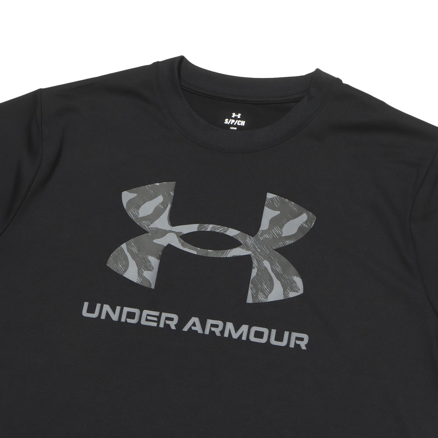 【UNDER ARMOUR】 アンダーアーマー W TECH OVERSIZE SS T-SHIRT ショートスリーブ 6001329 100WHT 001BLK