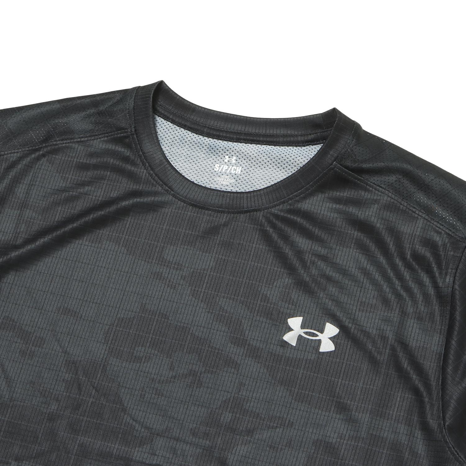 【UNDER ARMOUR】 アンダーアーマー M SPEED STRIDE PRI SS T-SHIRT ショートスリーブ 6001552 001BLK 001BLK