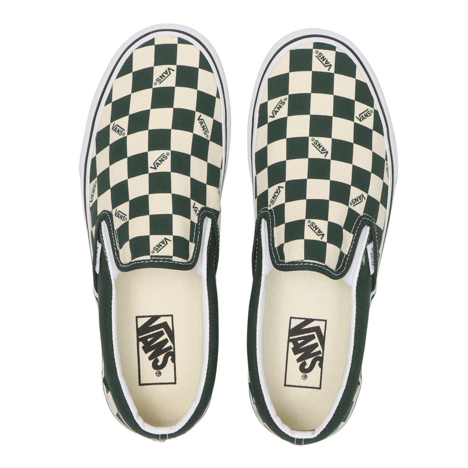 【VANS】 ヴァンズ CLASSIC SLIP-ON スリッポン VN000DAHEME VANS CHK EMERAL VANS CHK EMERAL