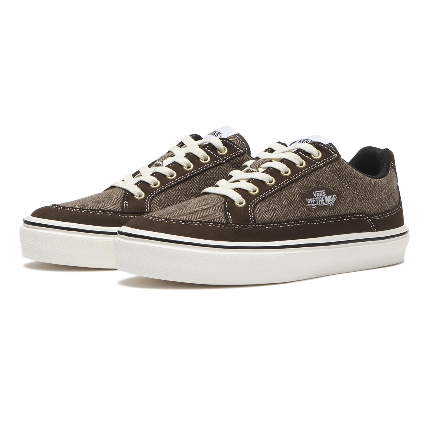 【VANS】 ヴァンズ FINN フィン V3938 TWD BLACK/WHITE BROWN/WHITE