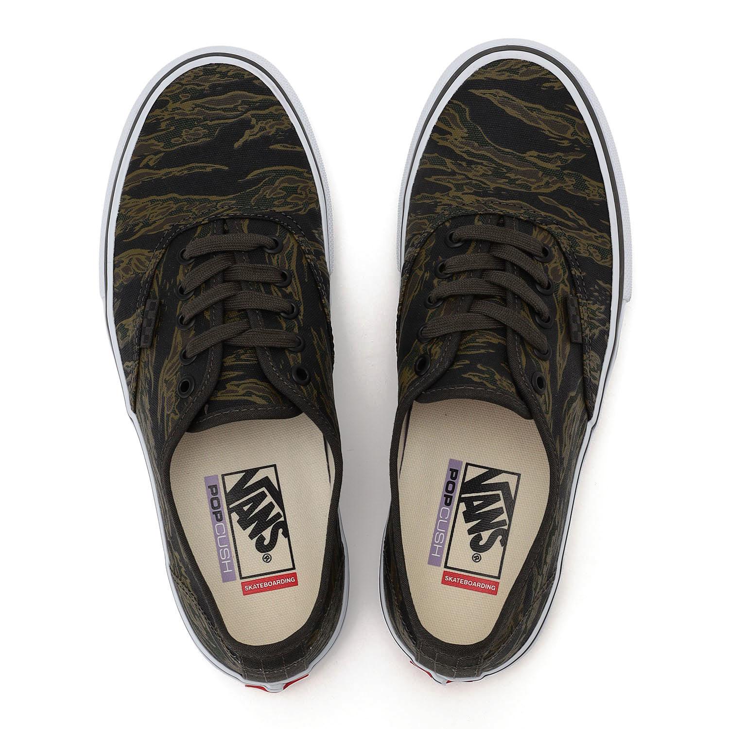 【VANS】 ヴァンズ SKATE AUTHENTIC スケートオーセンティック VN000EER9L7 TIGER CAMO GN TIGER CAMO GN