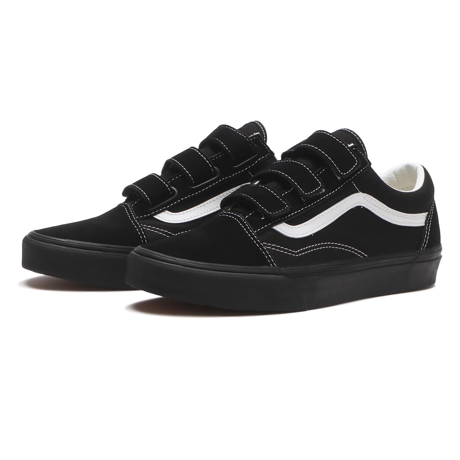 【VANS】 ヴァンズ OLD SKOOL V オールドスクール V VN000V34BM8 *S.CANVAS BLACK *S.CANVAS BLACK