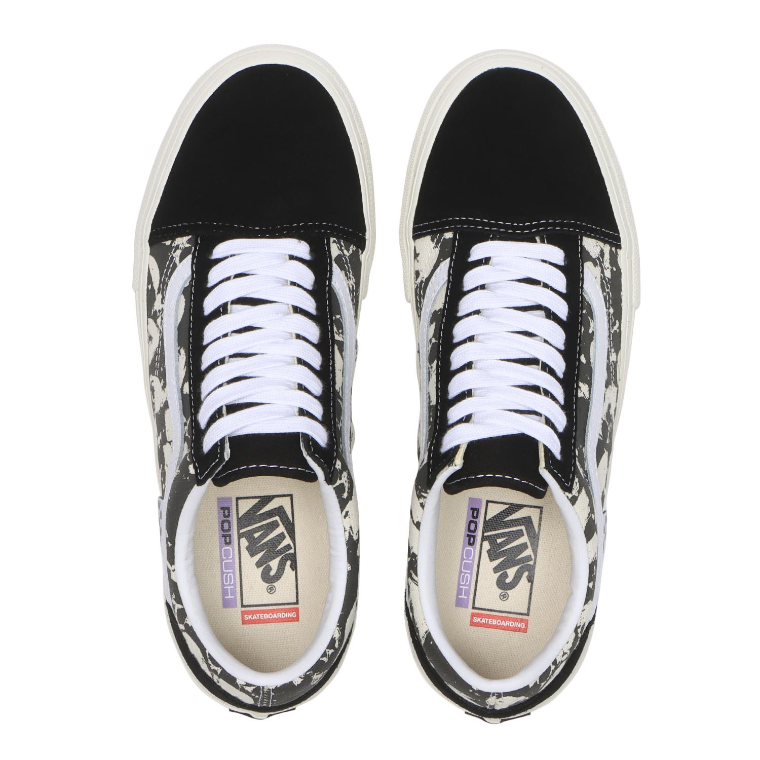 【VANS】 ヴァンズ SKATE OLD SKOOL スケートオールドスクール VN000EDN9X1 S.PILE BK/WT/G S.PILE BK/WT/G
