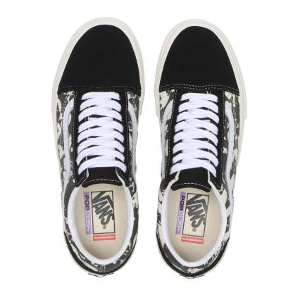 【VANS】 ヴァンズ SKATE OLD SKOOL スケートオールドスクール VN000EDN9X1 S.PILE BK/WT/G S.PILE BK/WT/G