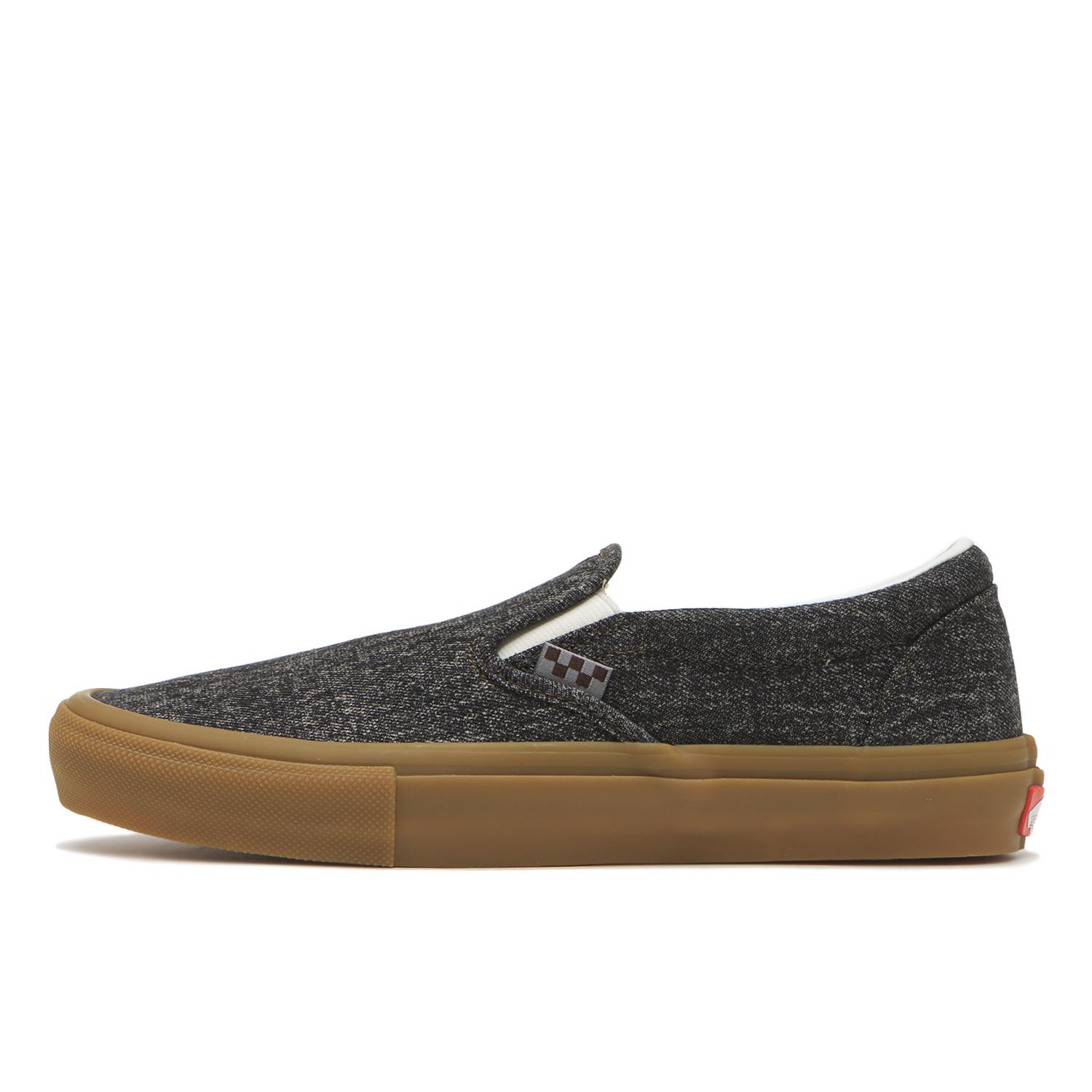【VANS】 ヴァンズ SKATE SLIP-ON スケートスリッポン VN0A5FCAQ47 BLACK DENIM BLACK DENIM
