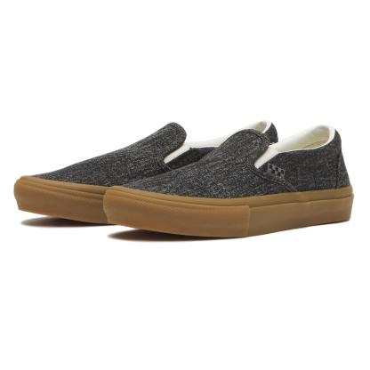 【VANS】 ヴァンズ SKATE SLIP-ON スケートスリッポン VN0A5FCAQ47 BLACK DENIM BLACK DENIM
