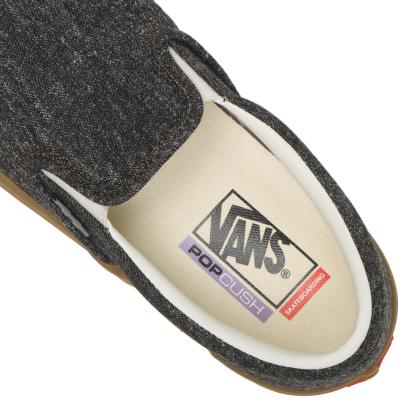 【VANS】 ヴァンズ SKATE SLIP-ON スケートスリッポン VN0A5FCAQ47 BLACK DENIM BLACK DENIM