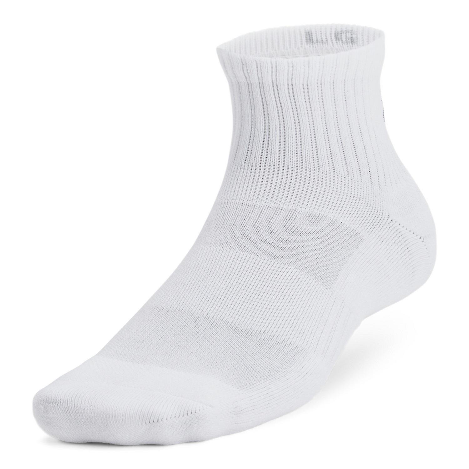 【UNDER ARMOURウェア】 アンダーアーマーウェア U UA TC 3pk Qtr ソックス 1386372 001BLK/BLK/WHT 100WHT/WHT/BLK