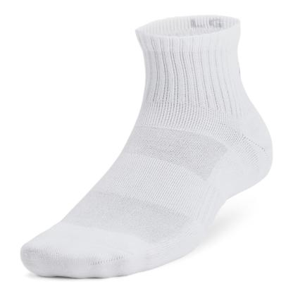 【UNDER ARMOURウェア】 アンダーアーマーウェア U UA TC 3pk Qtr ソックス 1386372 001BLK/BLK/WHT 100WHT/WHT/BLK