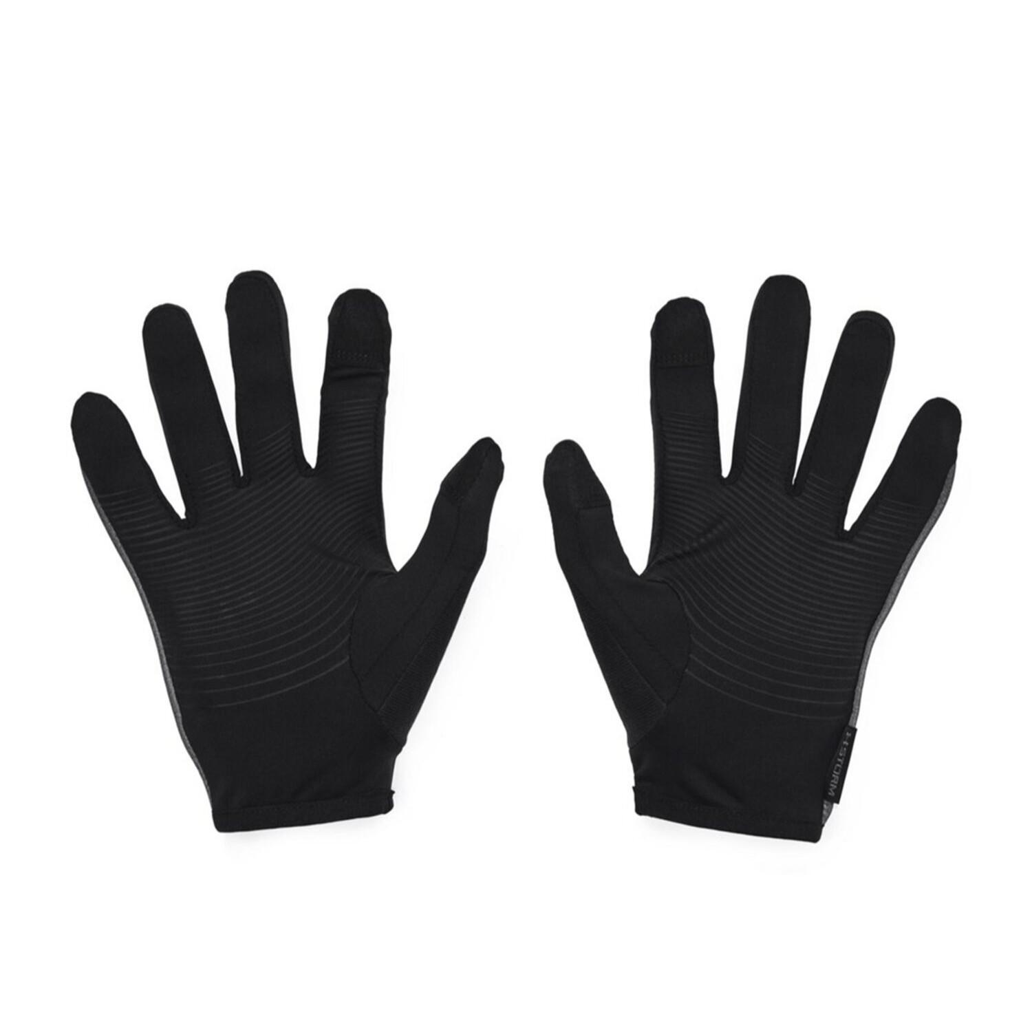 【UNDER ARMOUR】 アンダーアーマー M STORM RUN LINER GLOVES グローブ 1377510 001BLK/BLK 001BLK/BLK