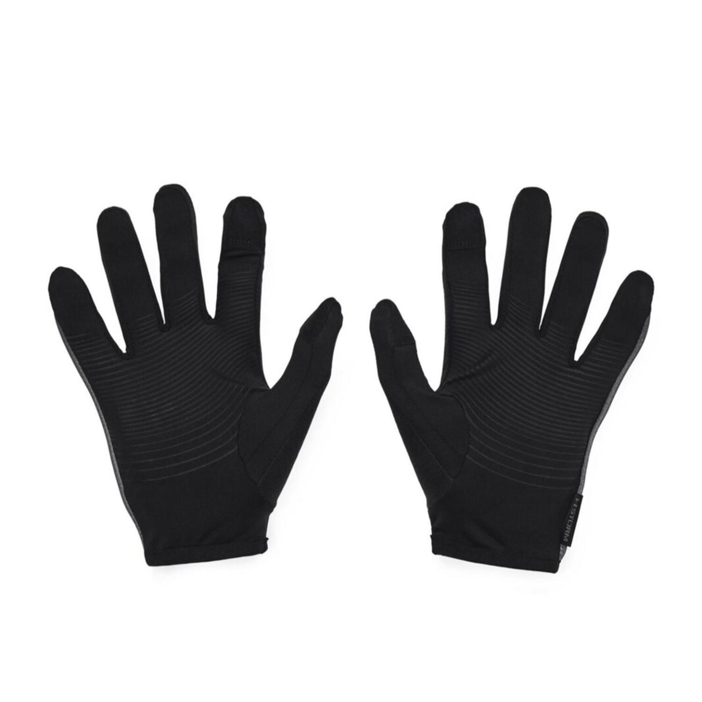 【UNDER ARMOUR】 アンダーアーマー M STORM RUN LINER GLOVES グローブ 1377510 001BLK/BLK 001BLK/BLK