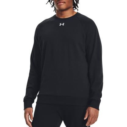 【UNDER ARMOUR】 アンダーアーマー M Rival Fleece Crew スウェット 1379755 001BLK/WHT 001BLK/WHT