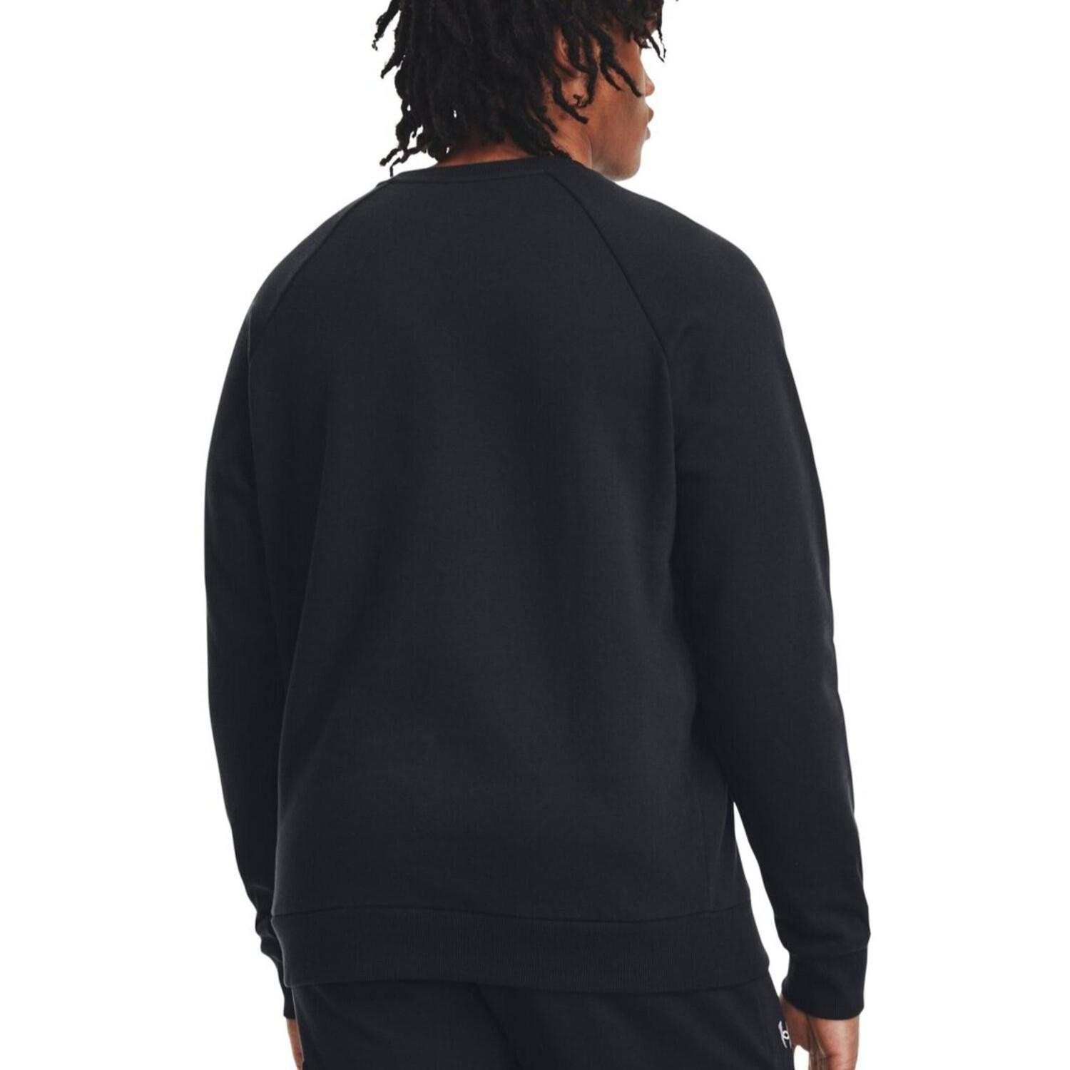【UNDER ARMOUR】 アンダーアーマー M Rival Fleece Crew スウェット 1379755 001BLK/WHT 001BLK/WHT