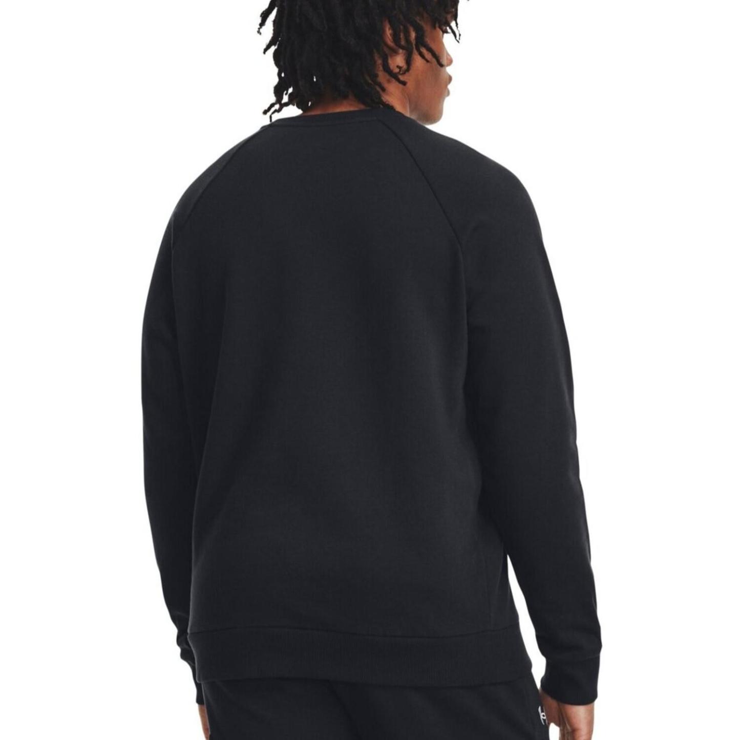 【UNDER ARMOUR】 アンダーアーマー M Rival Fleece Crew スウェット 1379755 001BLK/WHT 001BLK/WHT