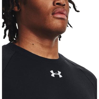 【UNDER ARMOUR】 アンダーアーマー M Rival Fleece Crew スウェット 1379755 001BLK/WHT 001BLK/WHT