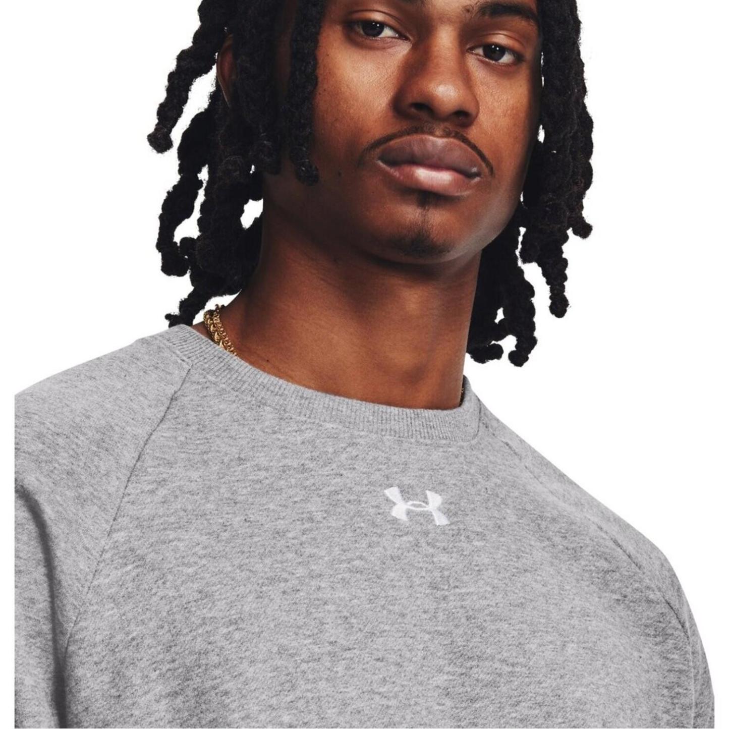 【UNDER ARMOUR】 アンダーアーマー M Rival Fleece Crew スウェット 1379755 001BLK/WHT 025CTR/WHT