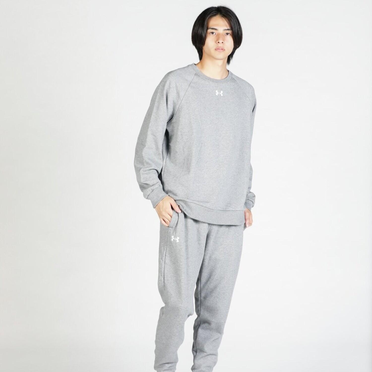 【UNDER ARMOUR】 アンダーアーマー M Rival Fleece Crew スウェット 1379755 001BLK/WHT 025CTR/WHT