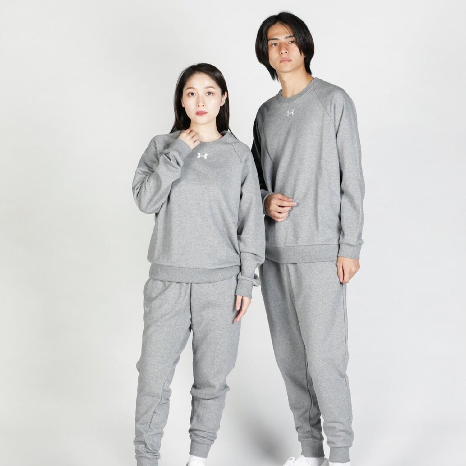 【UNDER ARMOUR】 アンダーアーマー M Rival Fleece Crew スウェット 1379755 001BLK/WHT 025CTR/WHT