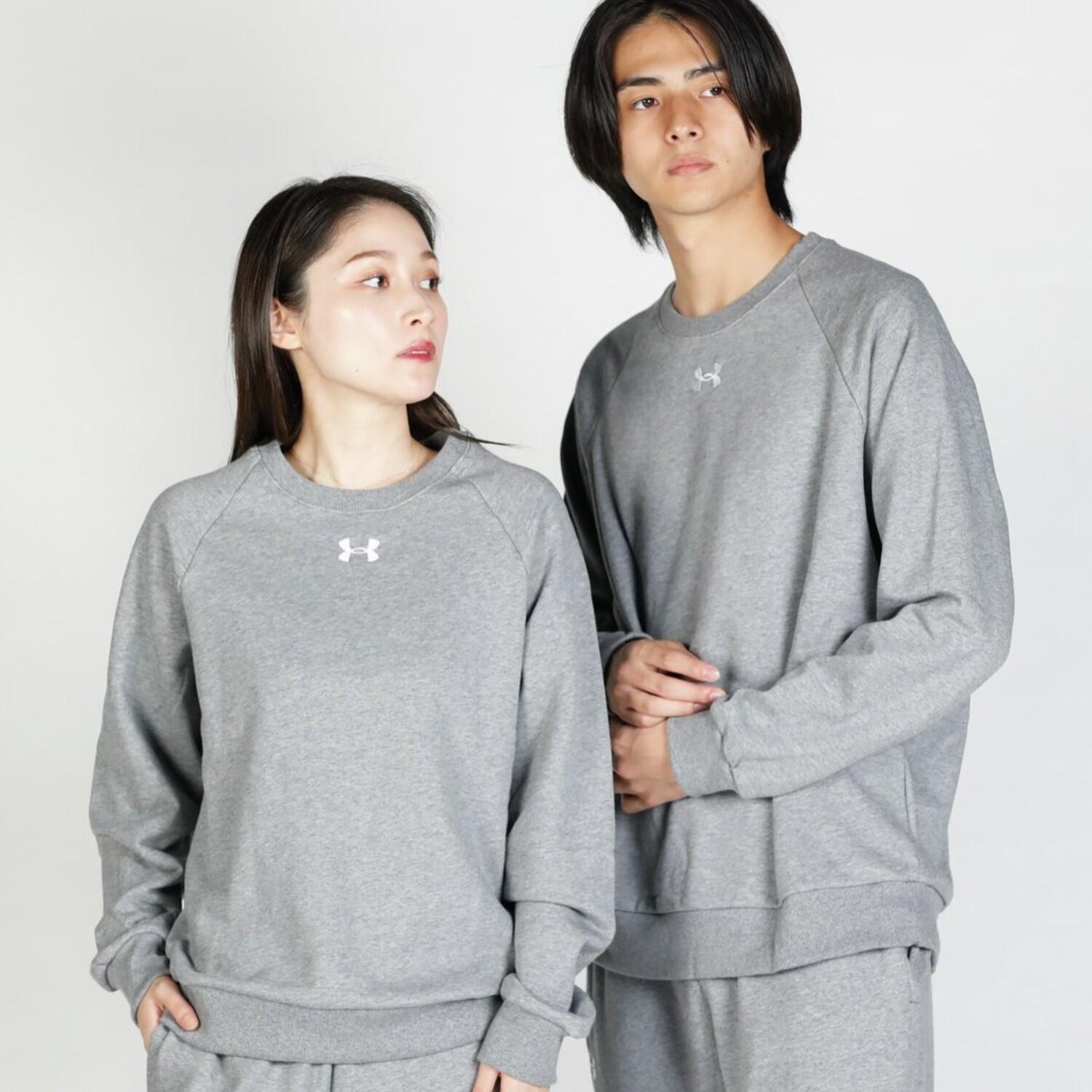 【UNDER ARMOUR】 アンダーアーマー M Rival Fleece Crew スウェット 1379755 001BLK/WHT 025CTR/WHT