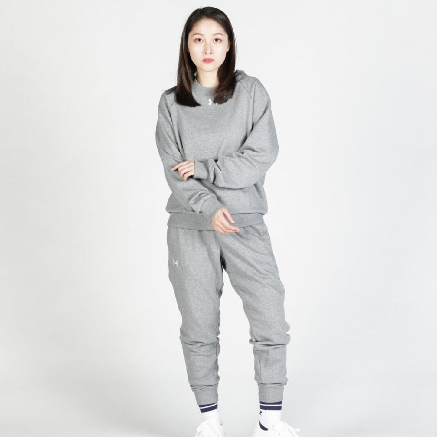 【UNDER ARMOUR】 アンダーアーマー M Rival Fleece Crew スウェット 1379755 001BLK/WHT 025CTR/WHT