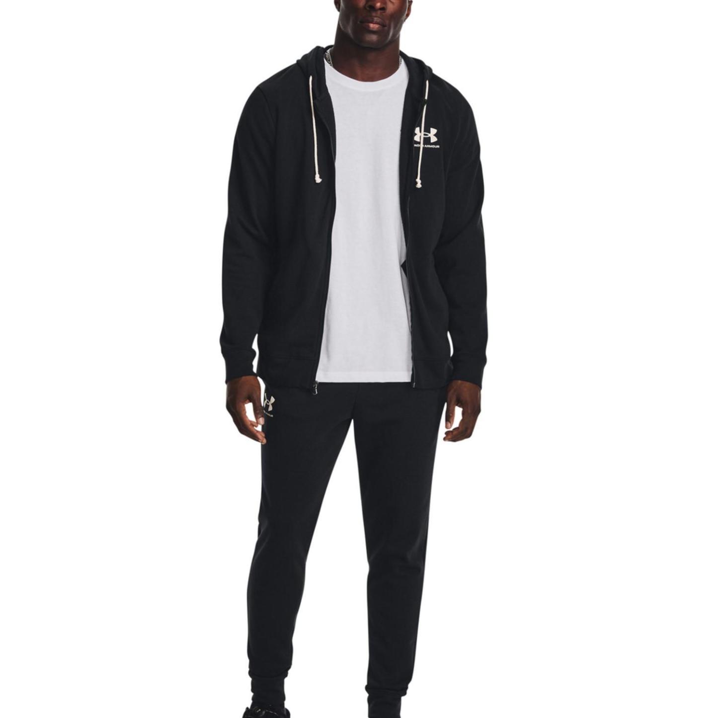 【UNDER ARMOUR】 アンダーアーマー M RIVAL TERRY JOGGER PANTS ロングパンツ 1380843 001BLK/OXW 001BLK/OXW