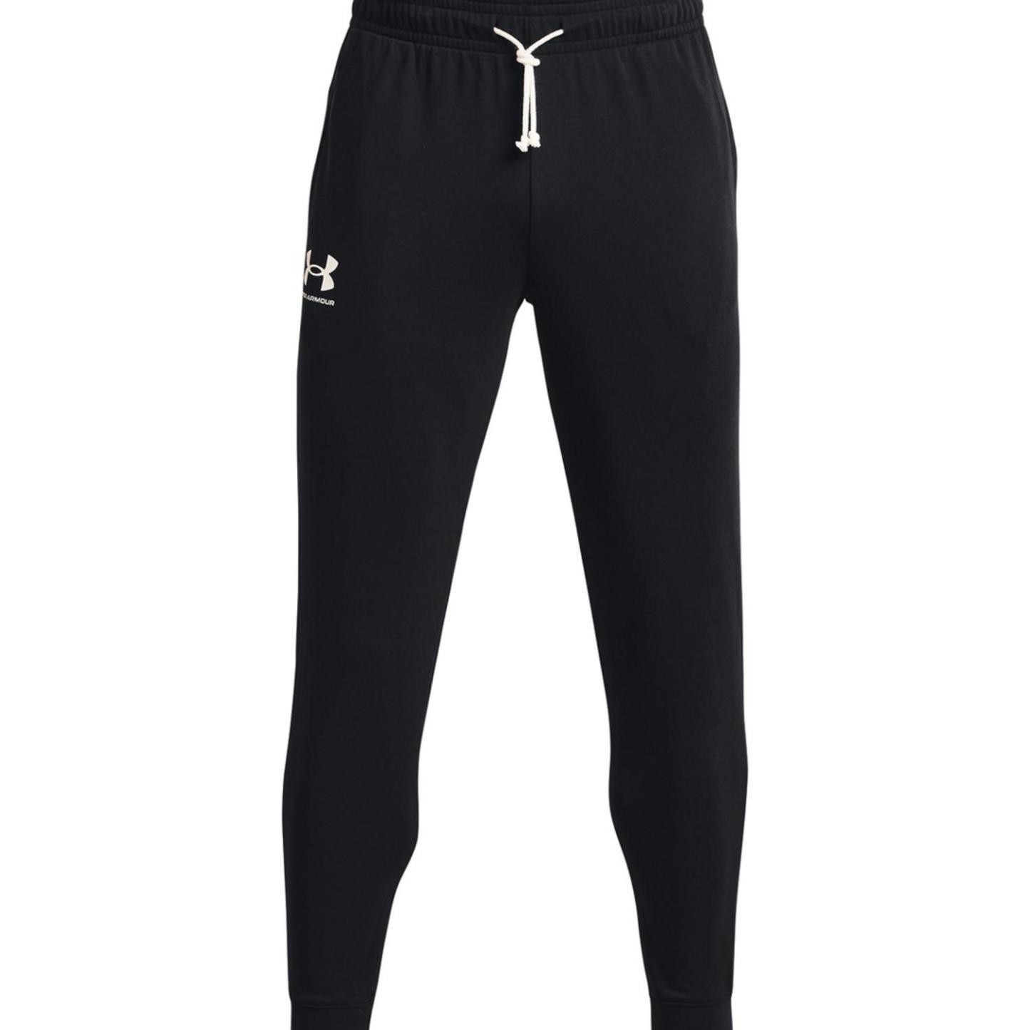 【UNDER ARMOUR】 アンダーアーマー M RIVAL TERRY JOGGER PANTS ロングパンツ 1380843 001BLK/OXW 001BLK/OXW
