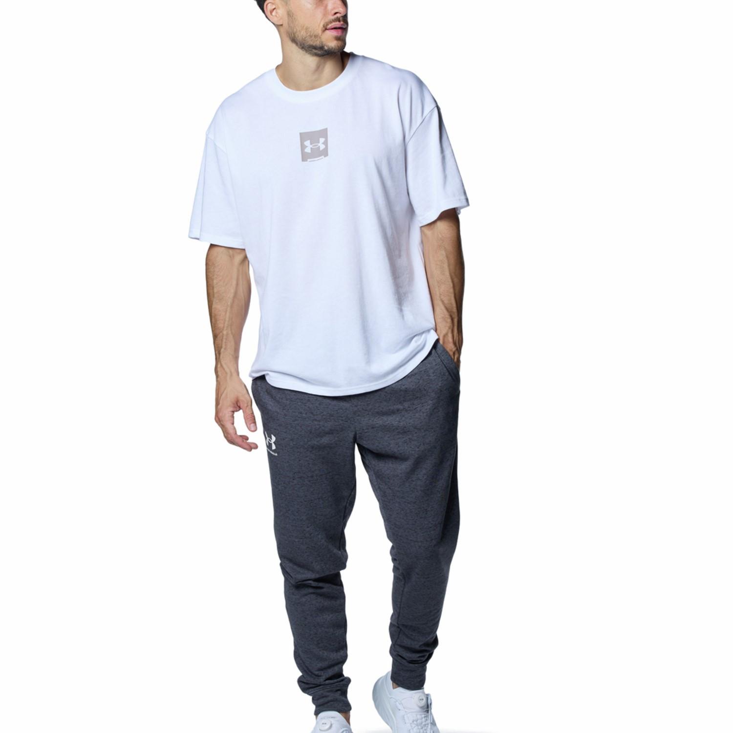 【UNDER ARMOUR】 アンダーアーマー M RIVAL TERRY JOGGER PANTS ロングパンツ 1380843 001BLK/OXW 025CTR/OXW