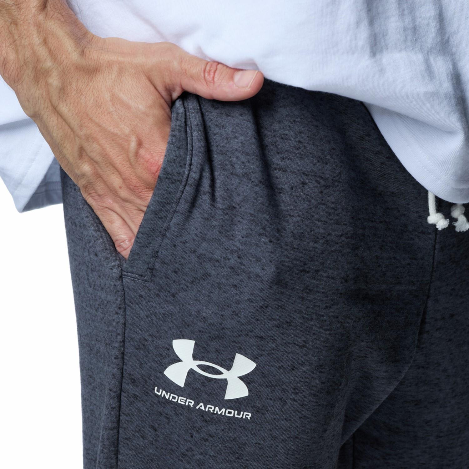 【UNDER ARMOUR】 アンダーアーマー M RIVAL TERRY JOGGER PANTS ロングパンツ 1380843 001BLK/OXW 025CTR/OXW