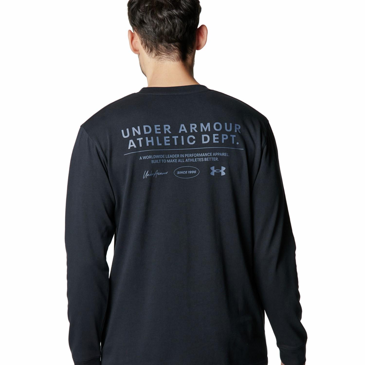 【UNDER ARMOUR】 アンダーアーマー M HW LOGO GRAPHIC LS T ロングスリーブ 6007833 001BLK 001BLK