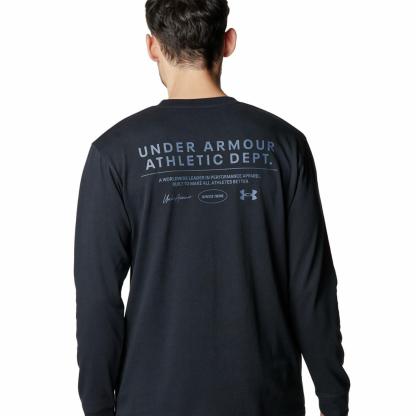 【UNDER ARMOUR】 アンダーアーマー M HW LOGO GRAPHIC LS T ロングスリーブ 6007833 001BLK 001BLK
