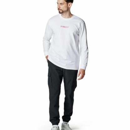 【UNDER ARMOUR】 アンダーアーマー M HW LOGO GRAPHIC LS T ロングスリーブ 6007833 001BLK 100WHT