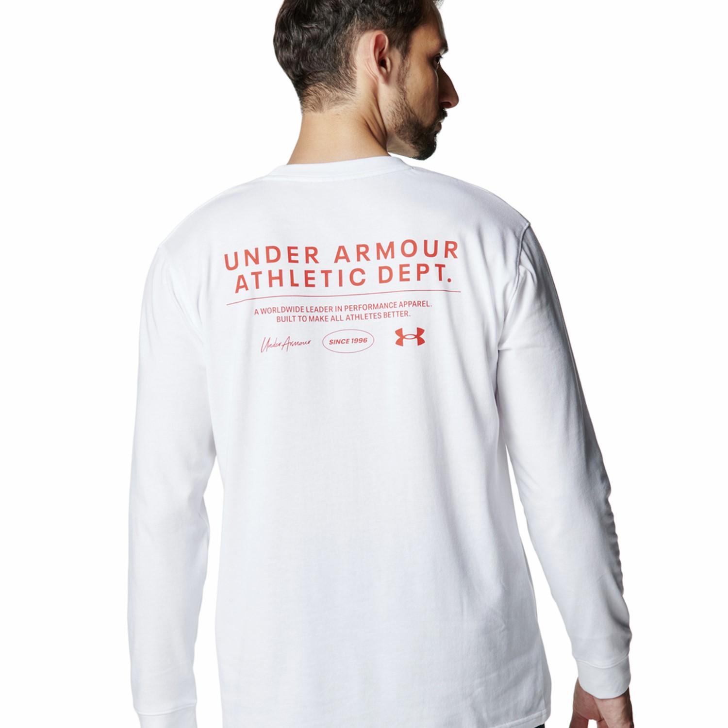 【UNDER ARMOUR】 アンダーアーマー M HW LOGO GRAPHIC LS T ロングスリーブ 6007833 001BLK 100WHT