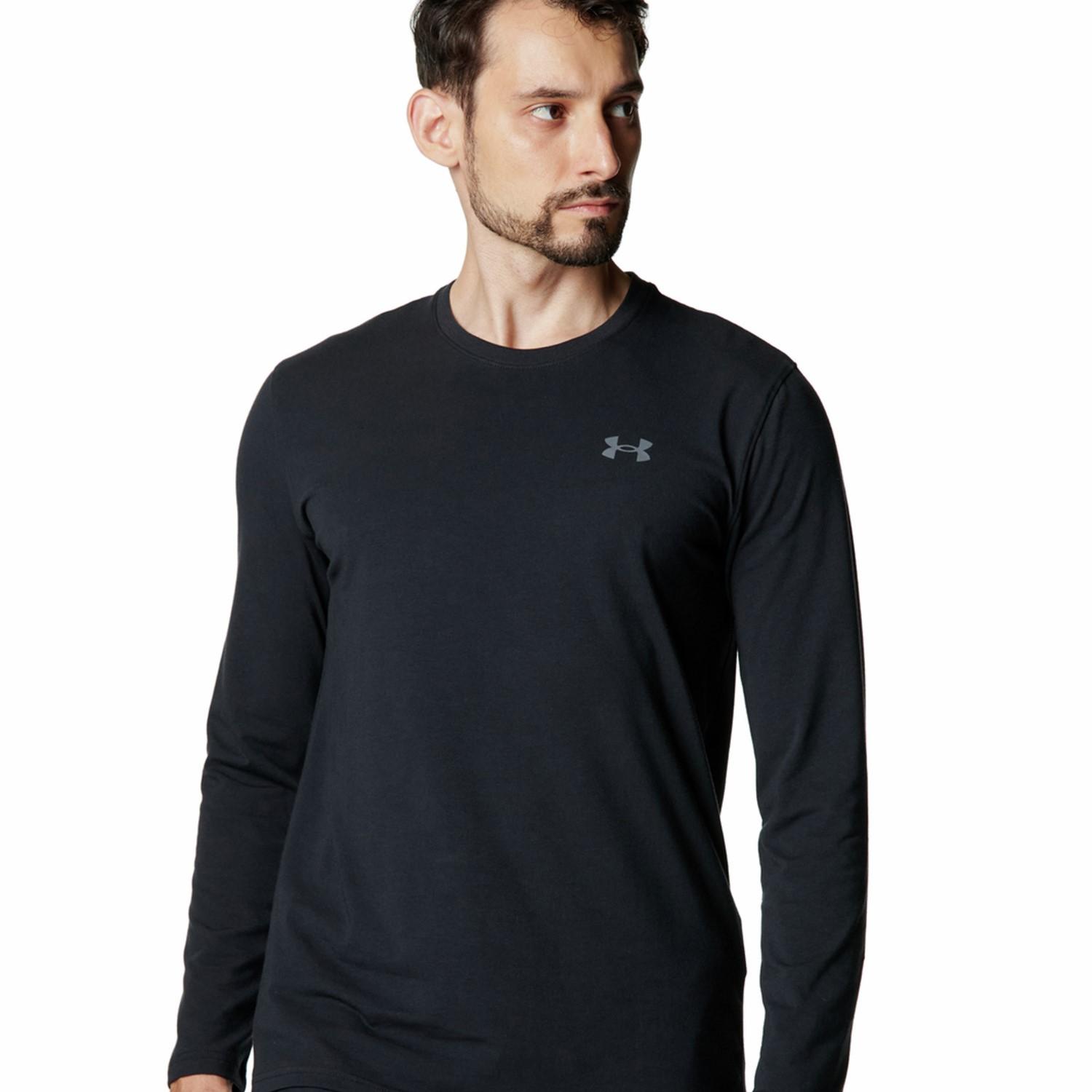 【UNDER ARMOUR】 アンダーアーマー M PERFORMANCE COTTON LS T M PERFORMANCE COTTON LS T 6007849 001BLK 001BLK