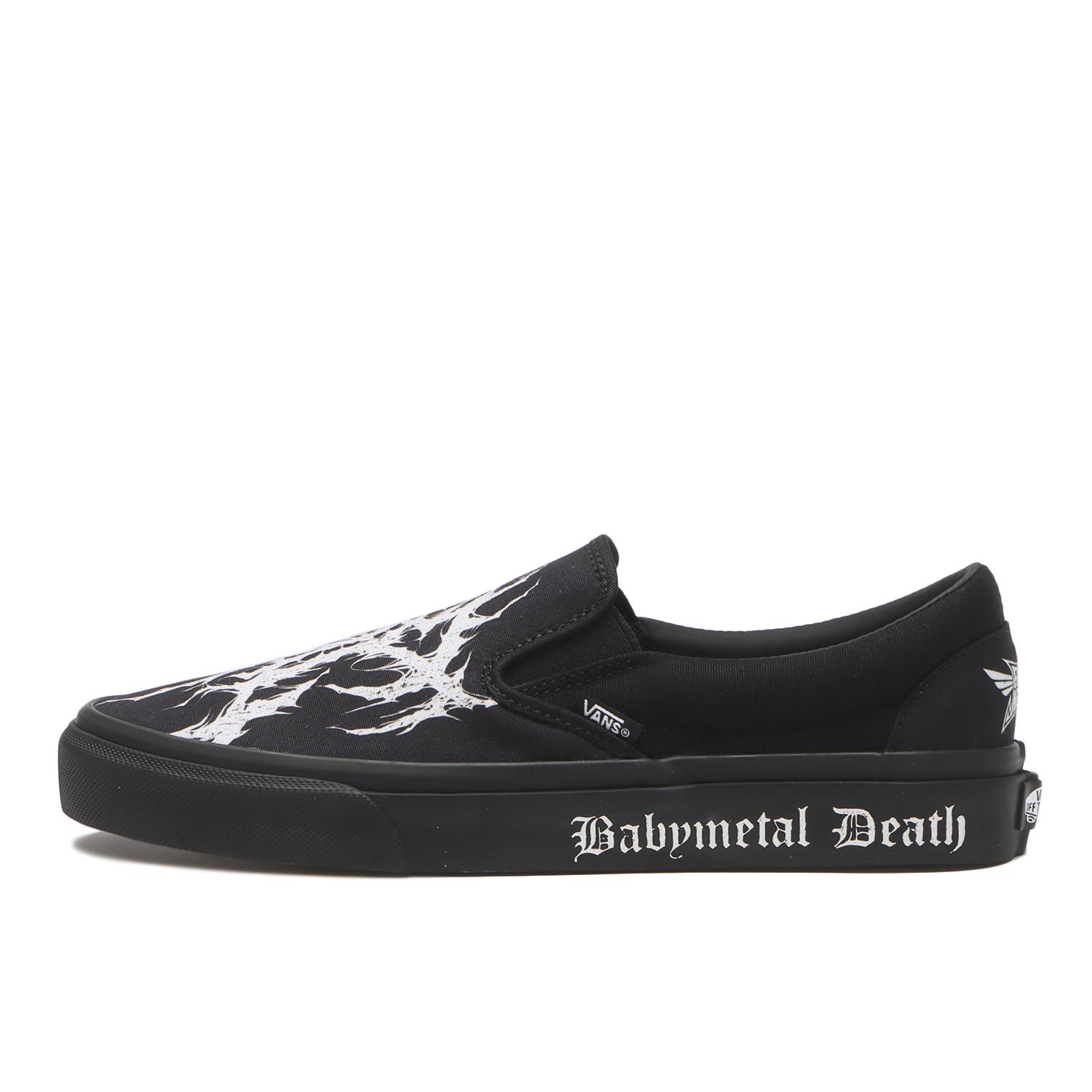 【VANS】 ヴァンズ SLIP ON スリッポン V98CF BABYMETAL BLACK/WHITE BLACK/WHITE