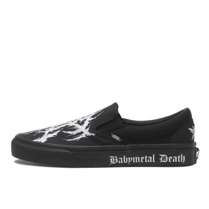 【VANS】 ヴァンズ SLIP ON スリッポン V98CF BABYMETAL BLACK/WHITE BLACK/WHITE