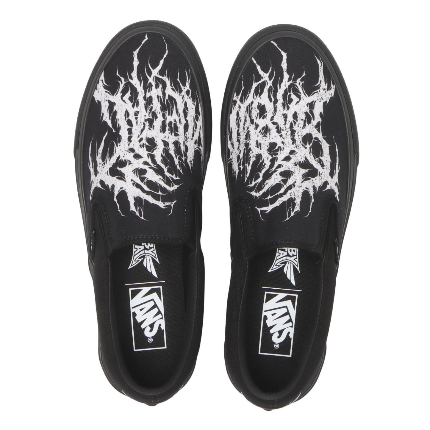 【VANS】 ヴァンズ SLIP ON スリッポン V98CF BABYMETAL BLACK/WHITE BLACK/WHITE