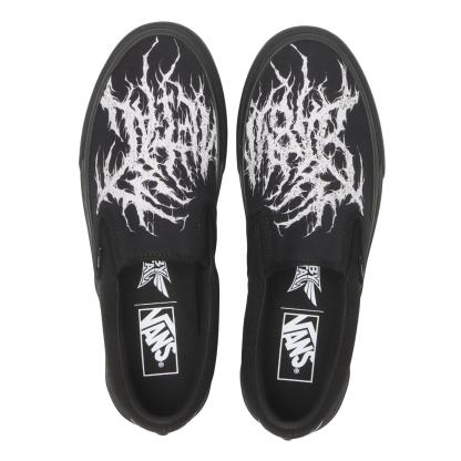 【VANS】 ヴァンズ SLIP ON スリッポン V98CF BABYMETAL BLACK/WHITE BLACK/WHITE