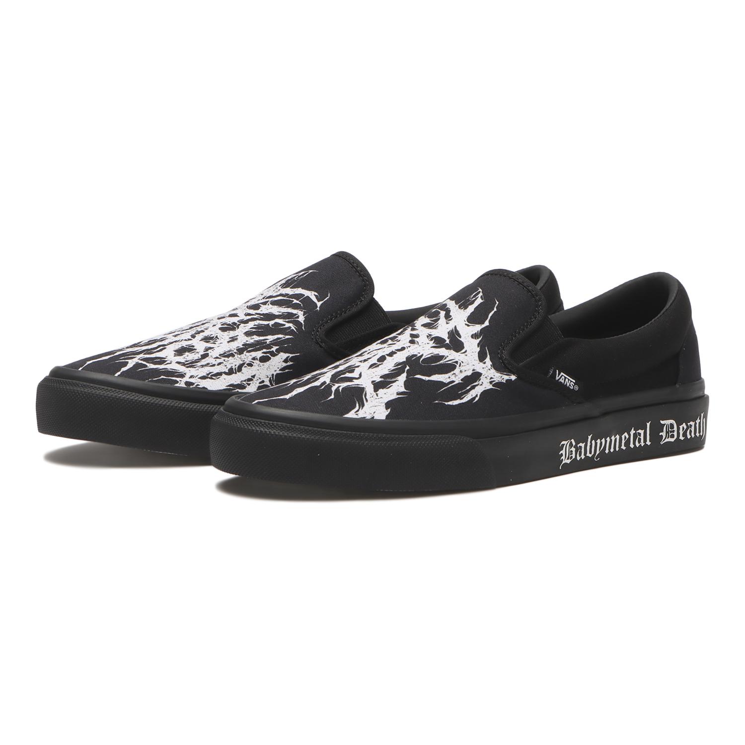 【VANS】 ヴァンズ SLIP ON スリッポン V98CF BABYMETAL BLACK/WHITE BLACK/WHITE