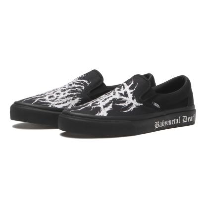 【VANS】 ヴァンズ SLIP ON スリッポン V98CF BABYMETAL BLACK/WHITE BLACK/WHITE