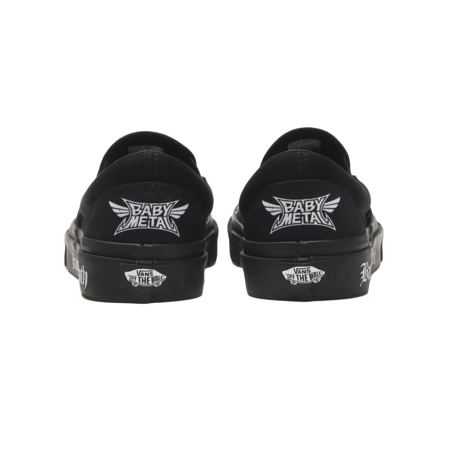 【VANS】 ヴァンズ SLIP ON スリッポン V98CF BABYMETAL BLACK/WHITE BLACK/WHITE