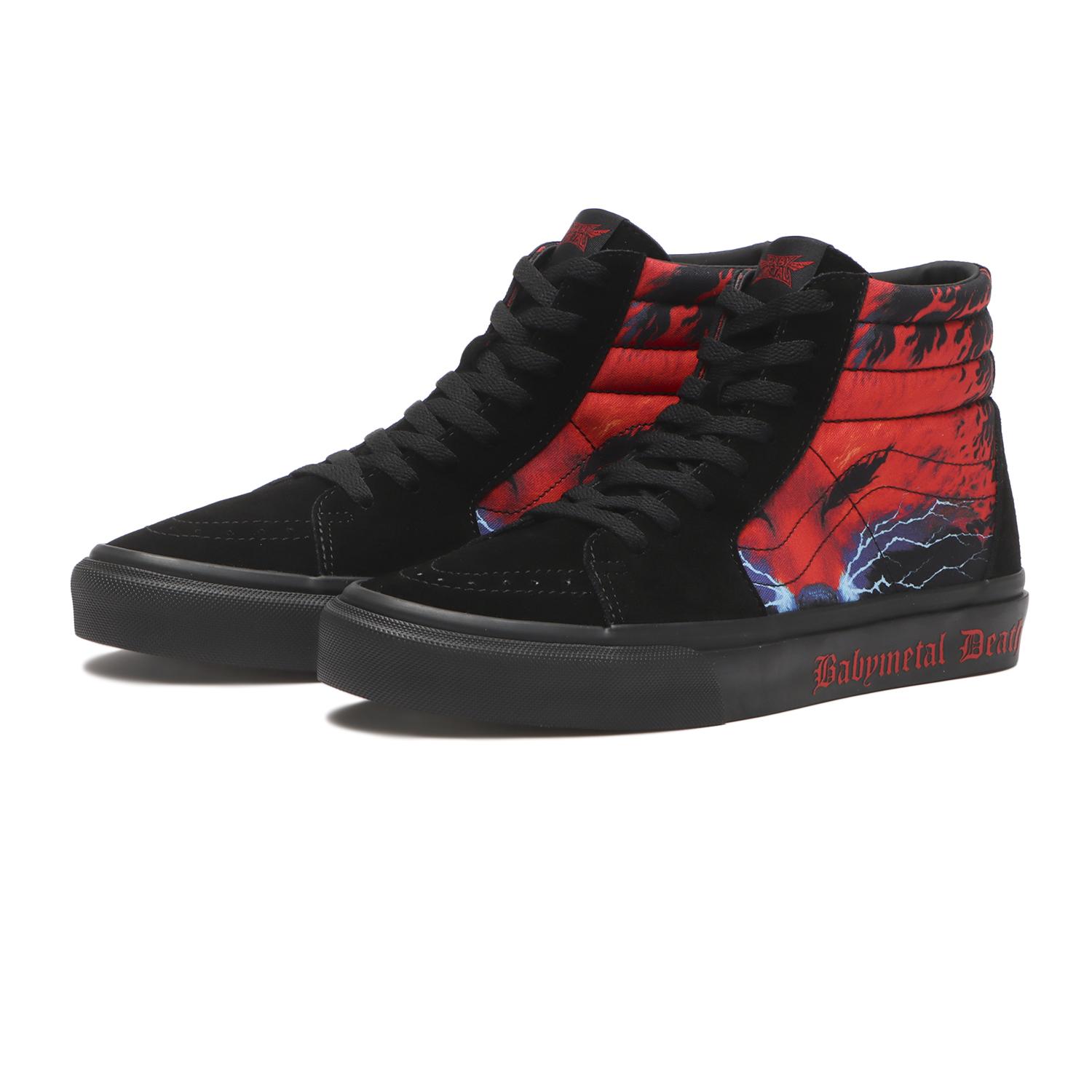 【VANS】 ヴァンズ SK8-HI スケートハイ V38CF BABYMETAL BLACK/RED BLACK/RED