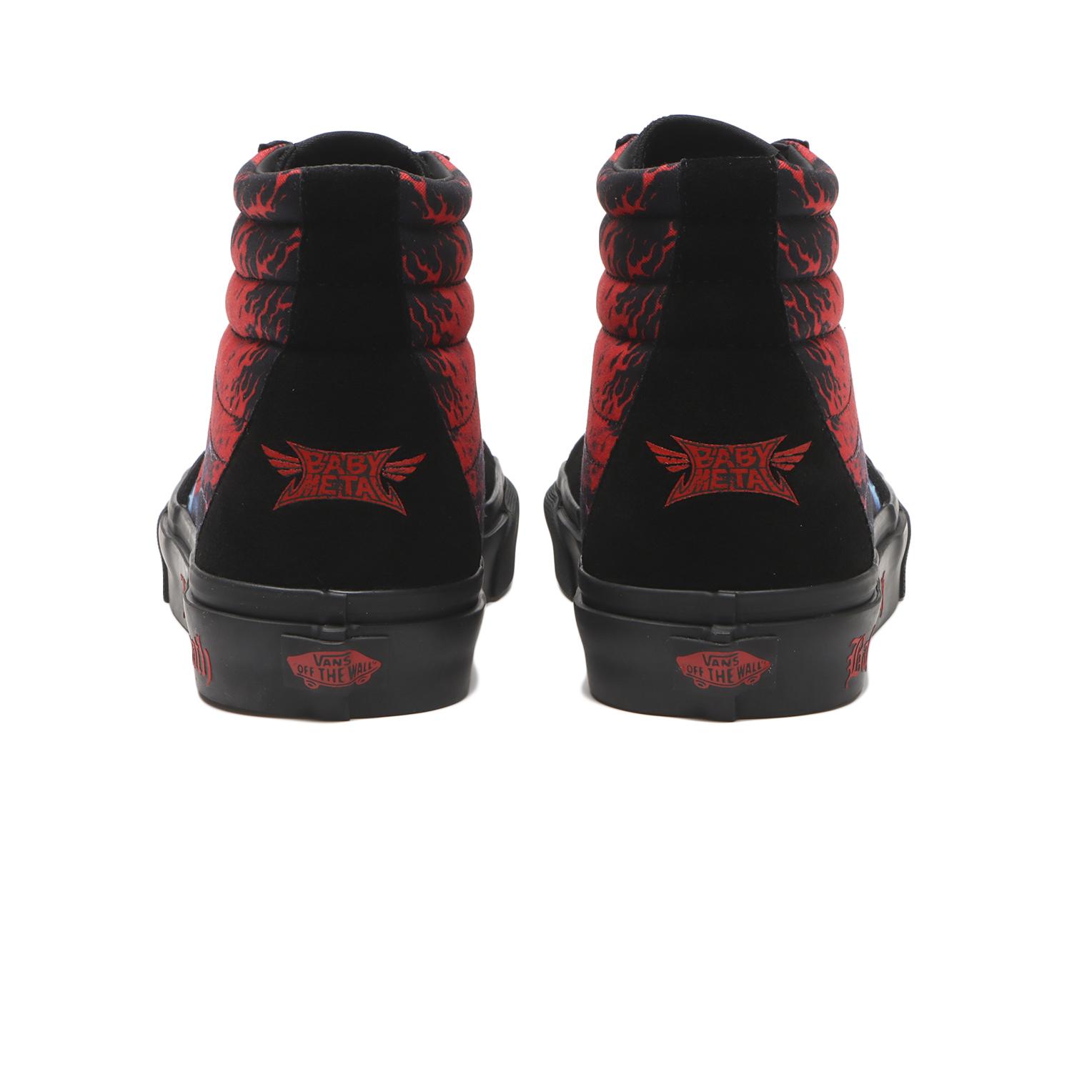 【VANS】 ヴァンズ SK8-HI スケートハイ V38CF BABYMETAL BLACK/RED BLACK/RED