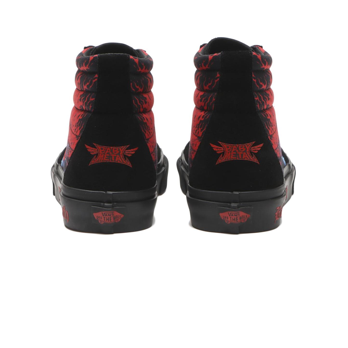 【VANS】 ヴァンズ SK8-HI スケートハイ V38CF BABYMETAL BLACK/RED BLACK/RED
