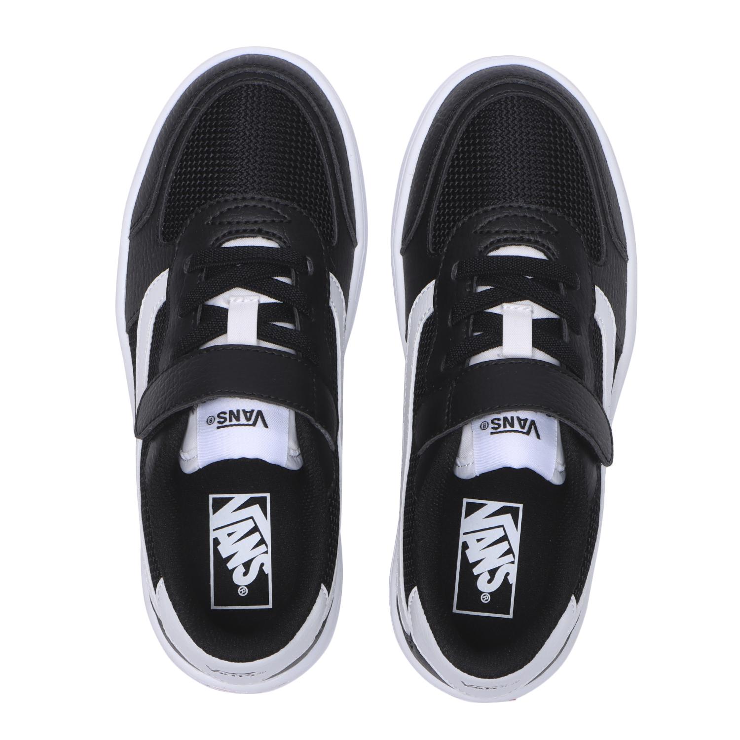 キッズ 【VANS】 ヴァンズ 17-22 BRAVO ブラボー V2740K MS BLACK/WHITE BLACK/WHITE